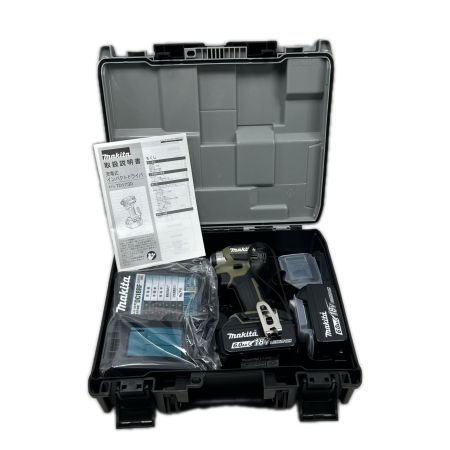 MAKITA マキタ インパクトドライバ 未使用品(S) 充電器・充電池2個・ケース付 コードレス式 TD173DRGXO オリーブ