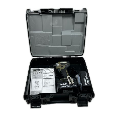 MAKITA マキタ インパクトドライバ 充電池2個付 コードレス式 TD173DXO オリーブ