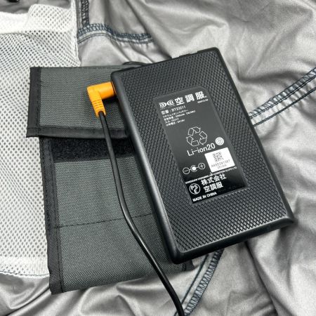   空調服用セット ファン・バッテリー付 コードレス式 Lサイズ ネイビー