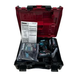 ◇◇ MAKITA マキタ インパクトドライバ 未使用品(S) 充電器・充電池2個・ケース付 コードレス式 40v TD005GRDX ブルー Sランク