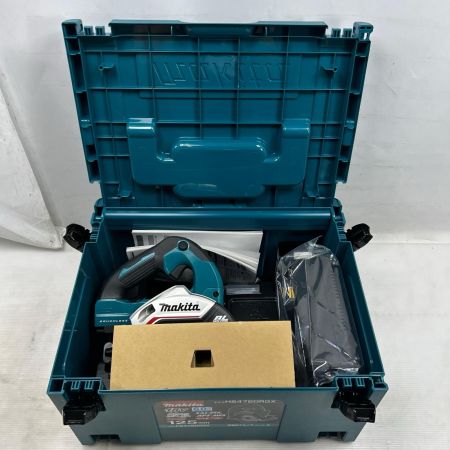  MAKITA マキタ 丸のこ 未使用品(S) 充電器・充電池2個・ケース付 コードレス式 HS475DRGX ブルー