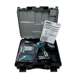 ◇◇ MAKITA マキタ インパクトドライバ 未使用品(S) 充電器・充電池1個・ケース付 コードレス式 TD173D ブルー Sランク