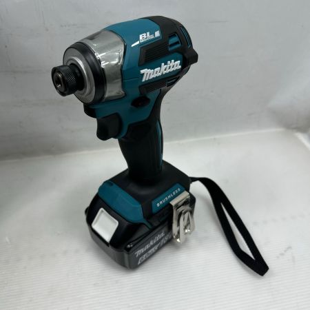  MAKITA マキタ インパクトドライバ 未使用品(S) 充電器・充電池1個・ケース付 コードレス式 TD173D ブルー