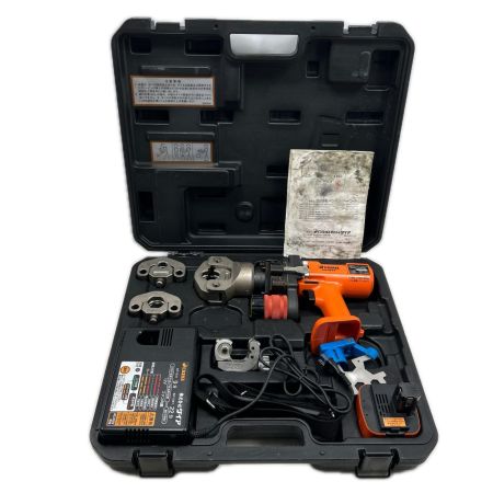  DAIA プレス式締付工具 充電器・充電池1個・ベンカン付 コードレス式 BPD-03R オレンジ