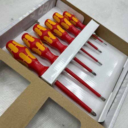  ESCO WERA/ヴェラ 絶縁ドライバー 160i-162i 未使用品(S) 6本セット EA560WG-600 レッド