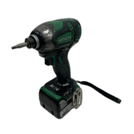  HITACHI 日立 インパクトドライバ 充電器・充電池1個・ケース付 コードレス式 14.4v WH14DDL2 グリーン