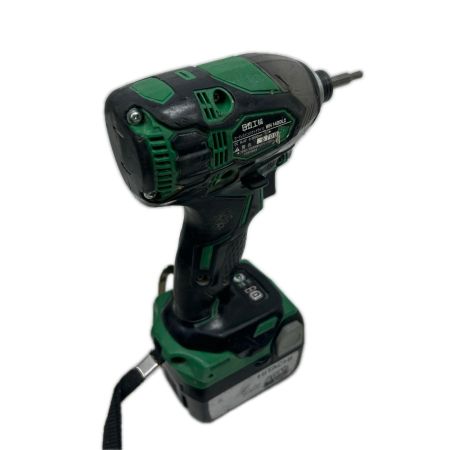 HITACHI 日立 インパクトドライバ 充電器・充電池1個・ケース付 コードレス式 14.4v WH14DDL2 グリーン