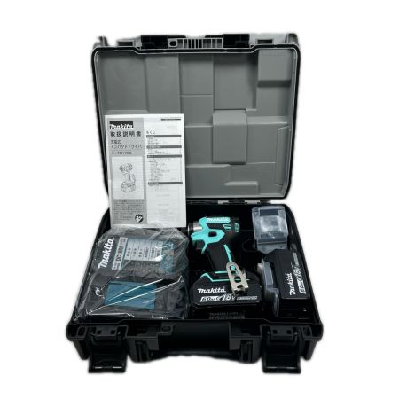 MAKITA マキタ インパクトドライバ 未使用品(S) 付属品完備 コードレス式 TD173DGXTB ターコイズブルー