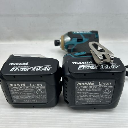 MAKITA マキタ インパクトドライバ 充電器・充電池2個・ケース付 TD137D ブルー