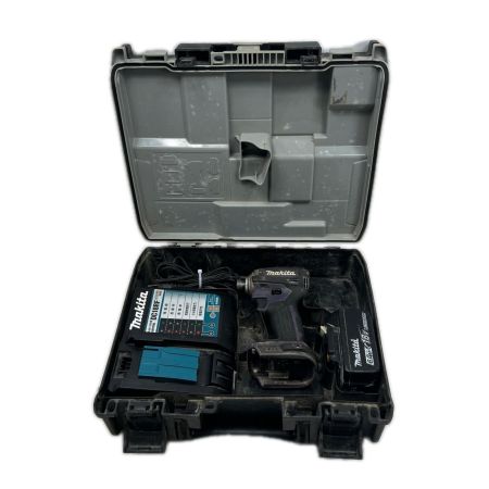 MAKITA マキタ インパクトドライバ 充電器・充電池1個・ケース付 コードレス式 18v TD172D パープル