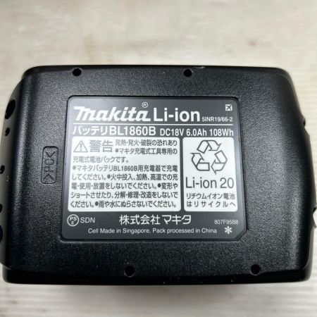 MAKITA マキタ バッテリー 未使用品(S) 5個セット BL1860B ブラック