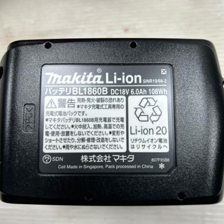 MAKITA マキタ バッテリー 未使用品(S) 5個セット BL1860B ブラック