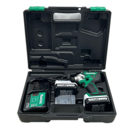 MAKITA マキタ インパクトドライバ 充電器・充電池2個・ケース付 コードレス式 14.4v MTD001DSAX グリーン