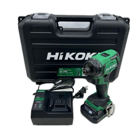 HiKOKI ハイコーキ ドライバドリル 充電器・充電池1個・ケース付 コードレス式 DB12DD グリーン