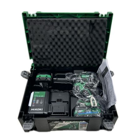 HiKOKI ハイコーキ インパクトレンチ 充電器・充電池2個・ケース付 コードレス式 36v WR36DH グリーン