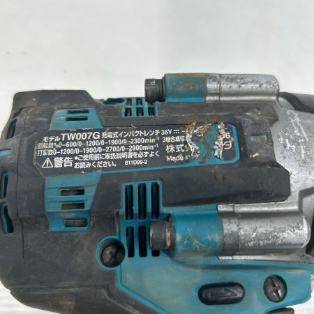  MAKITA マキタ インパクトレンチ 本体のみ コードレス式 40v TW007G ブルー