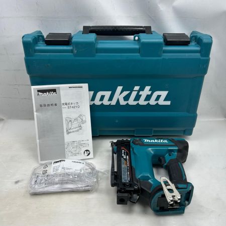 MAKITA マキタ 充電式タッカ ケース付き コードレス式 ST421DZK ブルー