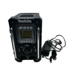 MAKITA マキタ バッテリー式ラジオ 充電機能付ラジオ ACアダプター付 MR300 ACｱﾀﾞﾌﾟﾀｰ付 ブラック Bランク