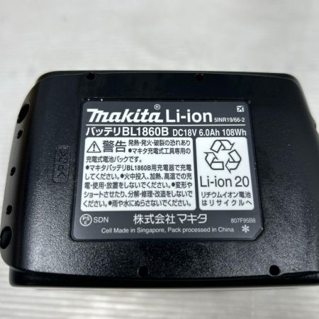 MAKITA マキタ バッテリー 未使用品(S) 18v 6.0Ah BL1860B ブラック