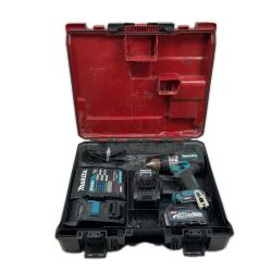 MAKITA マキタ ドライバドリル 充電器・充電池2個・ケース付 コードレス式 40v HP001GRDX ブルー Cランク