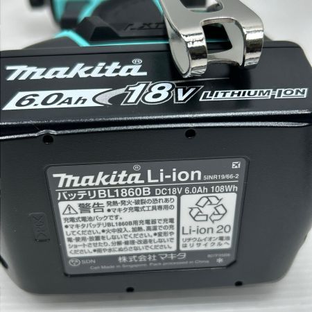 MAKITA マキタ インパクトドライバ 未使用品(S) 充電器・充電池2個・ケース付 コードレス式 TD173DGXTB ターコイズブルー