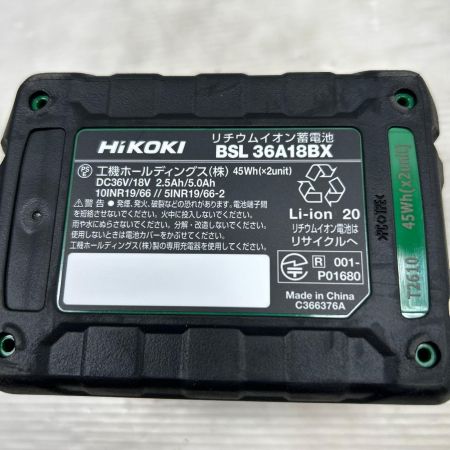 HiKOKI ハイコーキ バッテリー 未使用品(S) 本体のみ BSL36A18BX ブラック