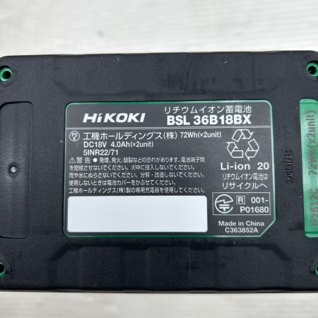 HiKOKI ハイコーキ バッテリー 未使用品(S) 本体のみ 36v BSL36B18BX ブラック