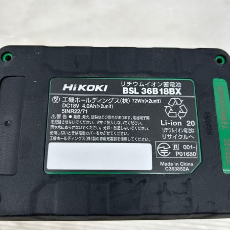 HiKOKI ハイコーキ バッテリー 未使用品(S) 本体のみ 36v BSL36B18BX ブラック