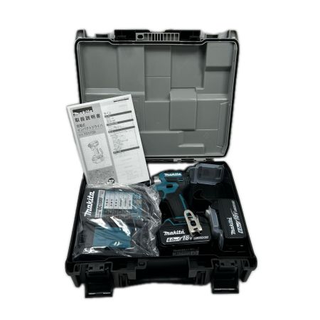MAKITA マキタ インパクトドライバ 未使用品(S) 充電器・充電池2個・ケース付 TD173DRGX ブルー