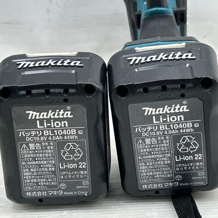 MAKITA マキタ インパクトドライバ 充電器・充電池2個・ケース付 コードレス式 TD111D ブルー