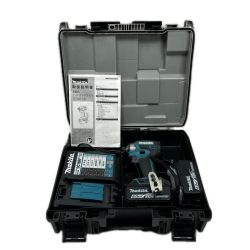 MAKITA マキタ インパクトドライバ 充電器・充電池2個・ケース付 コードレス式 TD173DRGX ブルー Cランク