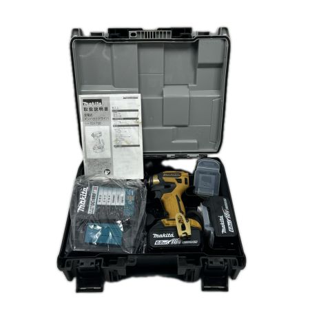 MAKITA マキタ インパクトドライバ 傷や汚れあり 充電器・充電池2個・ケース付 TD173DGXPY イエロー