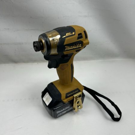 MAKITA マキタ インパクトドライバ 傷や汚れあり 充電器・充電池2個・ケース付 TD173DGXPY イエロー