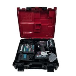 MAKITA マキタ インパクトドライバ 充電器・充電池2個・ケース付 コードレス式 40v TD002G パープル Cランク