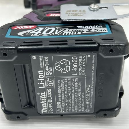 MAKITA マキタ インパクトドライバ 充電器・充電池2個・ケース付 コードレス式 40v TD002G パープル