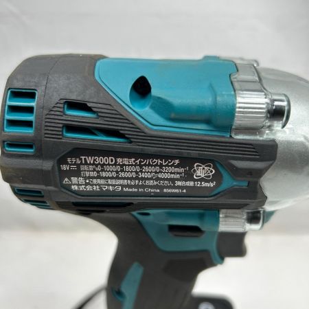 MAKITA マキタ インパクトレンチ 充電器・充電池1個・ケース付 コードレス式 TW300D ブルー