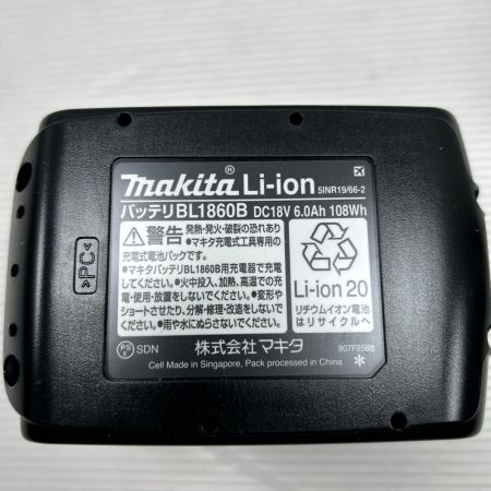 MAKITA マキタ バッテリー 未使用品(S) 本体のみ BL1860B ブラック