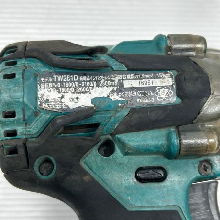 MAKITA マキタ インパクトレンチ 本体のみ コードレス式 TW281D ブルー