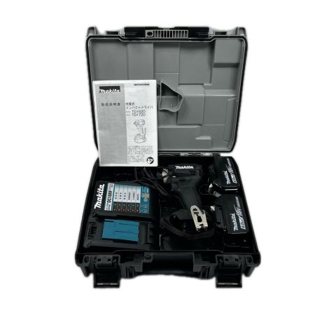 MAKITA マキタ インパクトドライバ  充電器・充電池2個・ケース付 コードレス式 18v TD172DRGXB ブラック