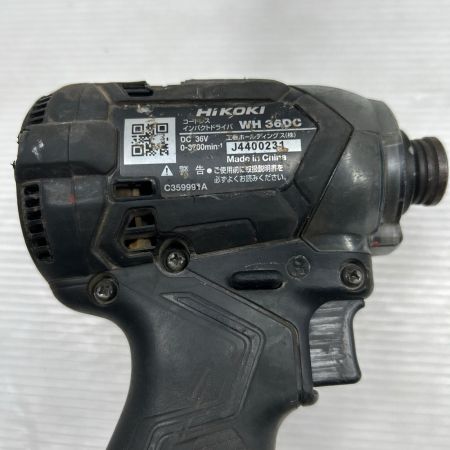 HiKOKI ハイコーキ インパクトドライバ 本体のみ コードレス式 36v WH36DC ブラック