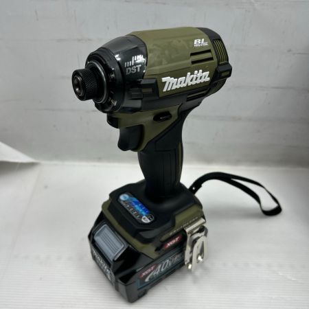 MAKITA マキタ インパクトドライバ 未使用品(S) 充電器・充電池2個・ケース付 コードレス式 40v TD002GRDXO オリーブ
