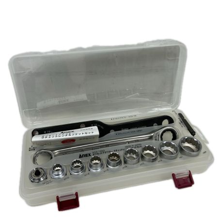 ANEX オフセットアダプター ラチェットレンチ＆ソケットセット　未使用品(S) 本体のみ AOA-19S3