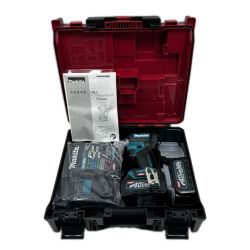 MAKITA マキタ インパクトドライバ 未使用品(S) 充電器・充電池2個・ケース付 コードレス式 40v TD002GRDX ブルー Sランク