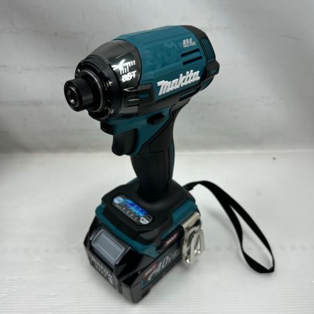 MAKITA マキタ インパクトドライバ 未使用品(S) 充電器・充電池2個・ケース付 コードレス式 40v TD002GRDX ブルー