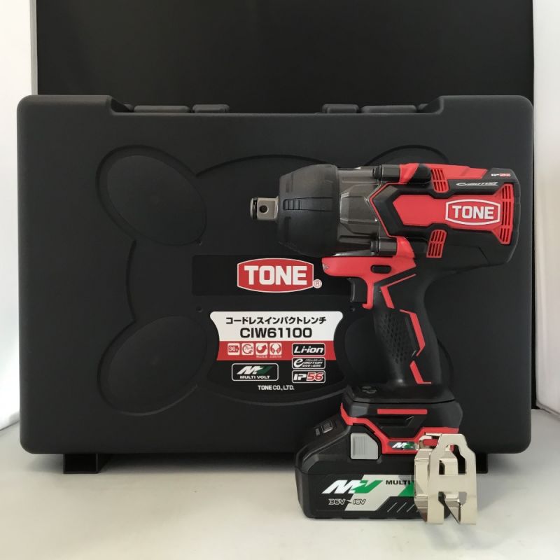 中古】 TONE トネ コードレスインパクトレンチ 36V 付属品完備