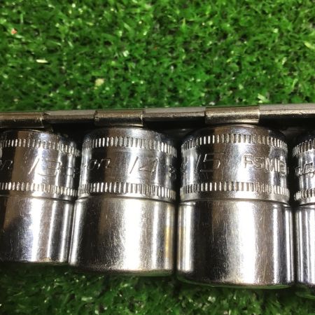 Snap-on スナップオン 六角ソケット10個セット 3/8 9,5sq ソケットホルダー付属  FSM7I/8I/10I/13I/14I/15I/16I/1 Bランク