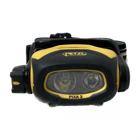  PETZL 100ルーメン　防爆ヘッドライト PIXA3 ブラック×イエロー