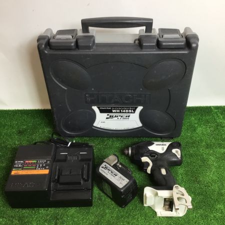  HITACHI 日立 コードレスインパクトドライバ 14,4V/3,0Ah （ケース・充電器・バッテリ1個付属） WH14DSL