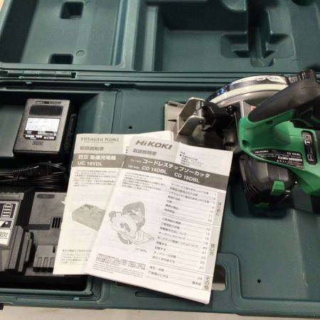  HITACHI 日立 125mm 18Vコードレスチップソーカッタ バッテリ1個・充電器・ケース付 CD18DBL LYPK