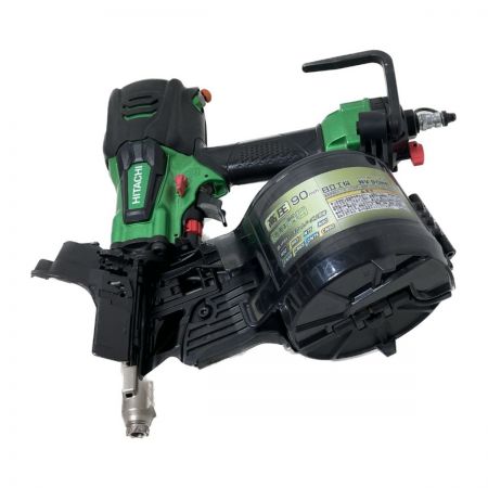  HITACHI 日立 90mm 高圧ロール釘打機　パワー切替機構あり ① NV90HR(SL) グリーン